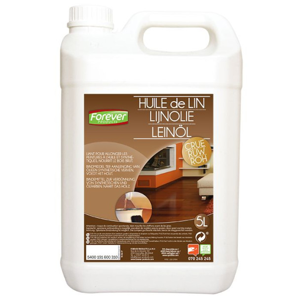Huile lin crue 5l
