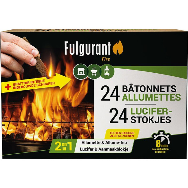 Sticks allume-feu 23 piéces