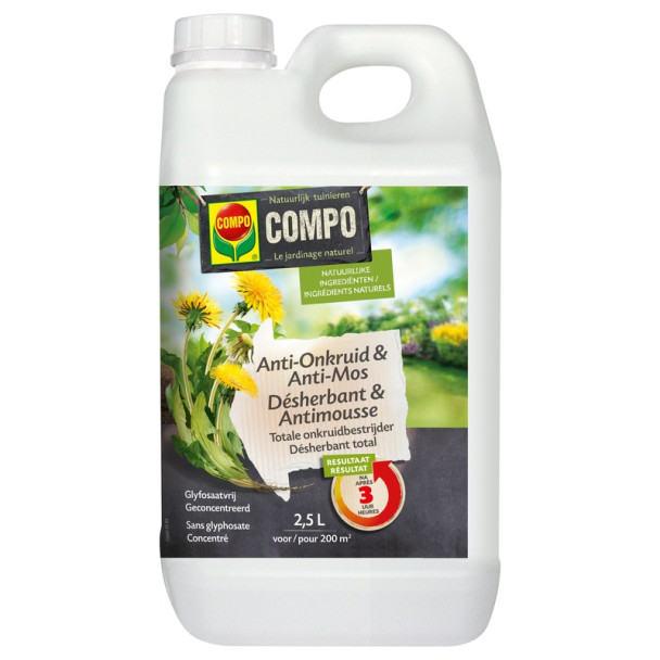 Compo desherbant/anti-mousse concentre 2.5l