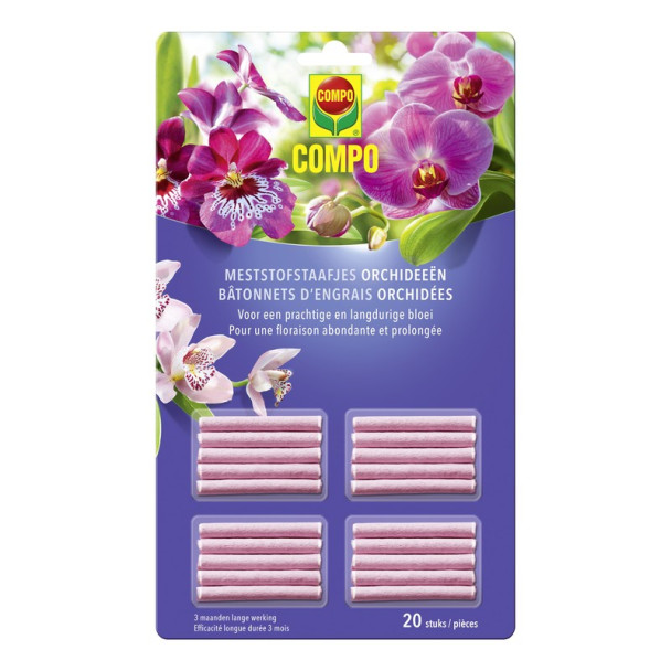 Engrais bâtonnets orchidées 20 p