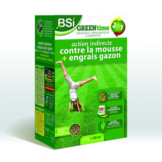 Engrais gazon complet Green Time 4?kg = 40?m²